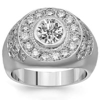 Thumbnail for Platinum Mens Diamond Ring 3.75 Ctw