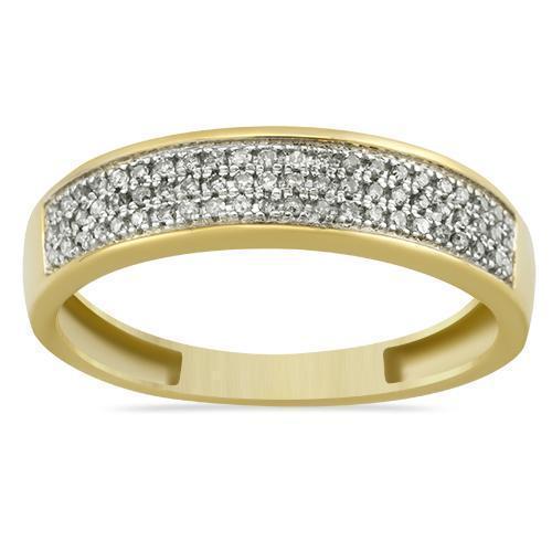 Yellow Diamond Wedding Band Set 10K Yellow Gold 0.50 Ctw