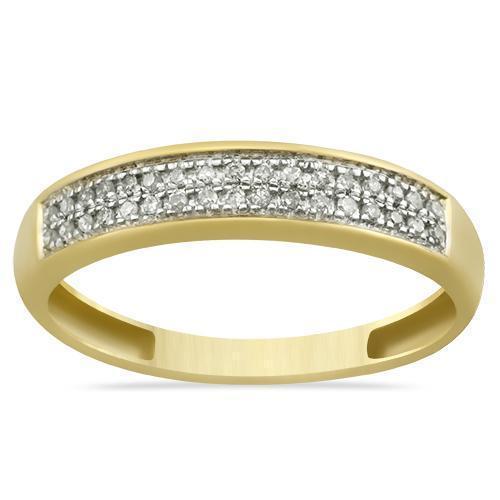 Yellow Diamond Wedding Band Set 10K Yellow Gold 0.50 Ctw