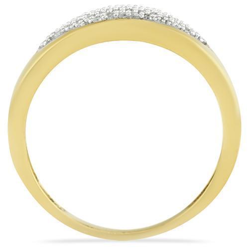 Yellow Diamond Wedding Band Set 10K Yellow Gold 0.84 Ctw