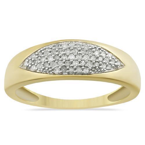 Yellow Diamond Wedding Band Set 10K Yellow Gold 0.84 Ctw