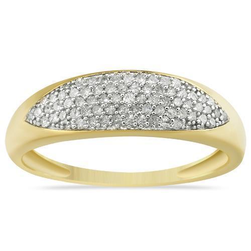 Yellow Diamond Wedding Band Set 10K Yellow Gold 0.84 Ctw