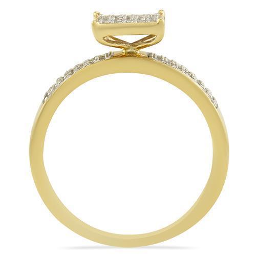 Yellow Diamond Wedding Band Set in 10K Yellow Gold 1.06 Ctw