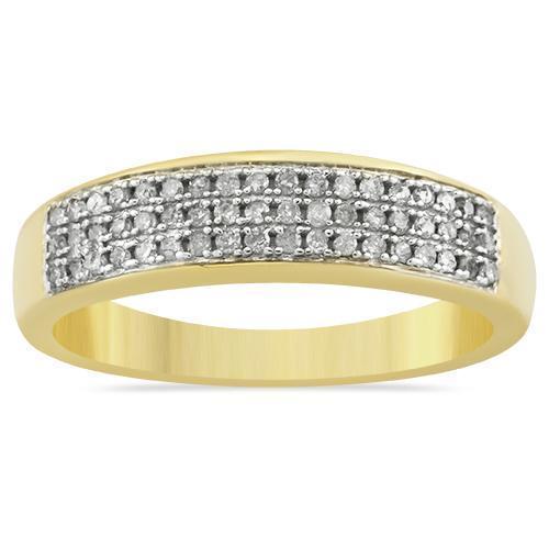 Yellow Diamond Wedding Band Set in 10K Yellow Gold 1.06 Ctw