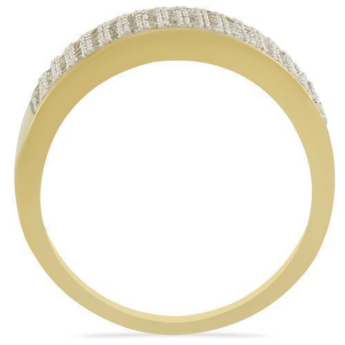 Yellow Diamond Wedding Band Set in 10K Yellow Gold 1.06 Ctw
