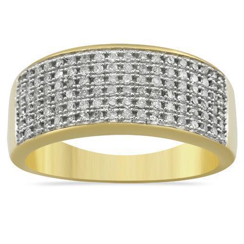 Yellow Diamond Wedding Band Set in 10K Yellow Gold 1.06 Ctw