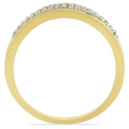 Yellow Diamond Wedding Band Set in 10K Yellow Gold 1.06 Ctw