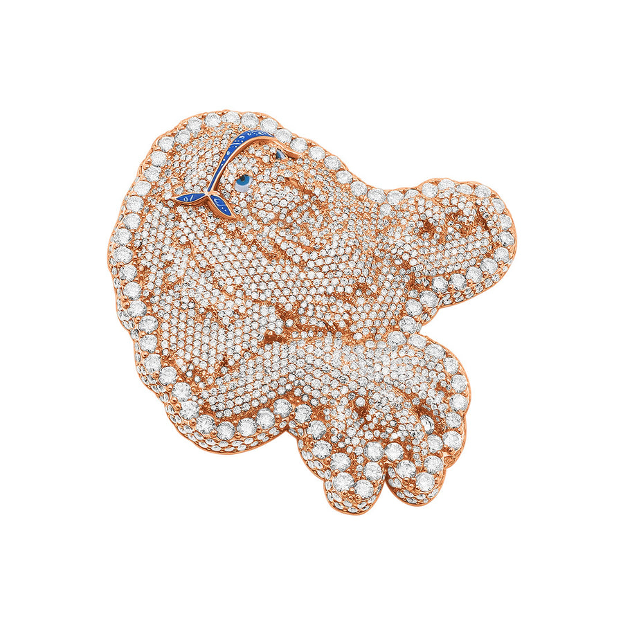 Rose Gold Lion Bandana Pendant