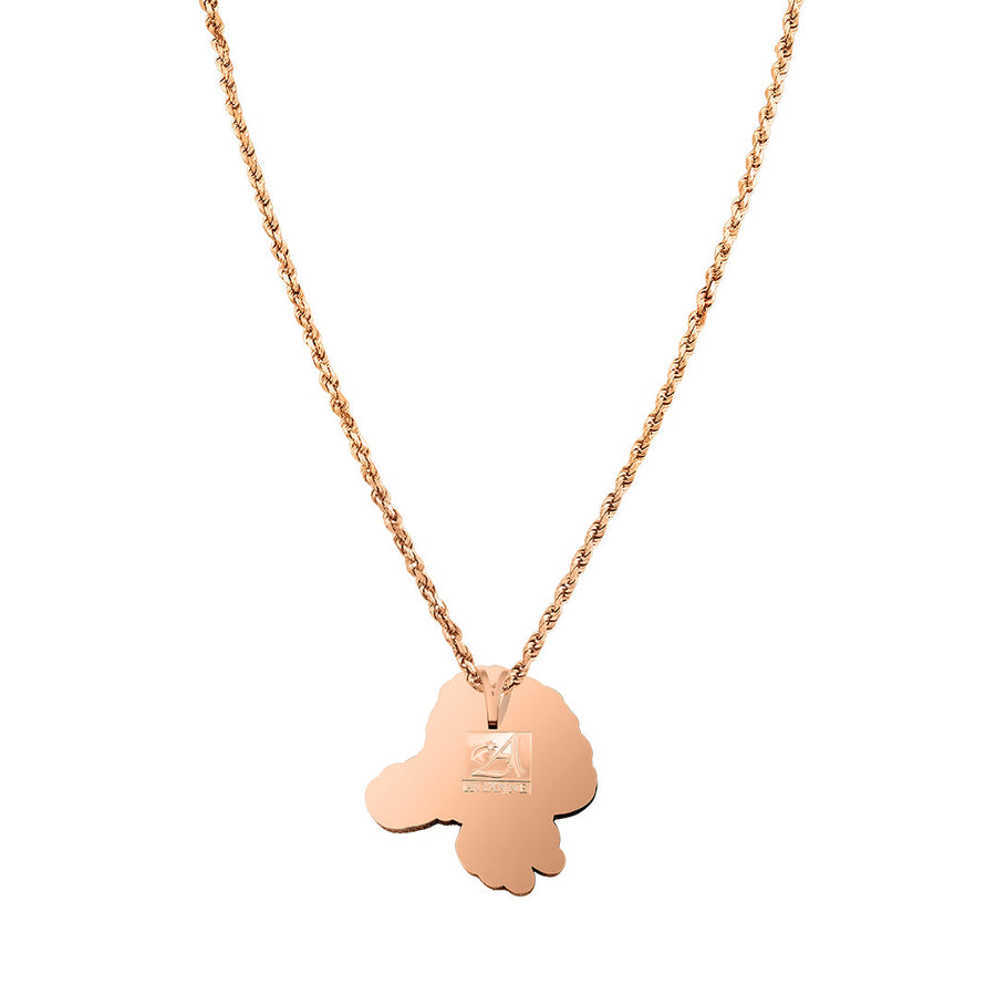 Rose Gold Lion Bandana Pendant