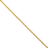 Thumbnail for 14k Yellow Gold Plated Sterling Silver Rope Chain 24 Inches 2.5 mm
