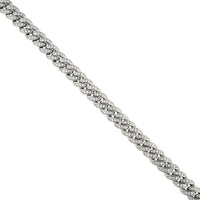 Thumbnail for 925 Sterling Silver Lab Created Stones Cuban Link Chain 10 mm 22 Inches