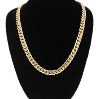 Thumbnail for Cuban 925 Silver Chain In Yellow Color 87 Grams