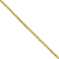 Thumbnail for Gold Plated Silver Lab Created Stones Tennis Chain 17 Ctw 20 Inches 3.5 mm