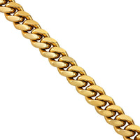 Thumbnail for Yellow 14k Gold Plated Sterling Silver Cuban Link Chain 26 Inches 15 mm
