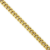 Thumbnail for Yellow 14k Gold Plated Sterling Silver Cuban Link Chain 26 Inches 8.5 mm