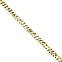Thumbnail for Yellow 14k Gold Plated Sterling Silver Mens Lab Created Stones Cuban Chain 30 inches 8.5 mm