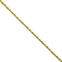 Thumbnail for Yellow 14k Gold Plated Sterling Silver Rope Chain 24 Inches 2 mm