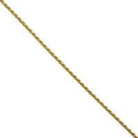 Thumbnail for Yellow 14k Gold Plated Sterling Silver Rope Chain 24 Inches 3.5 mm