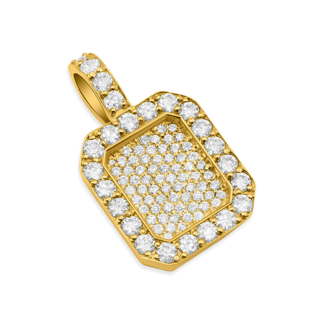 Small Diamond Octagon Pendant