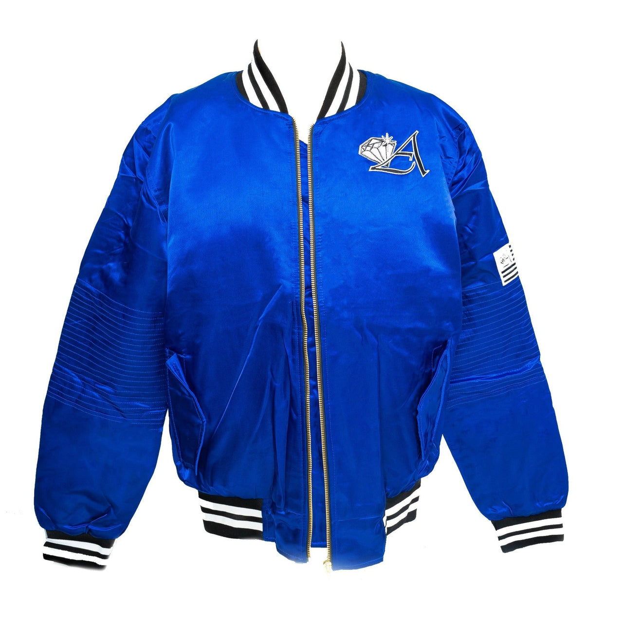 S / Blue Avianne Varsity Jacket
