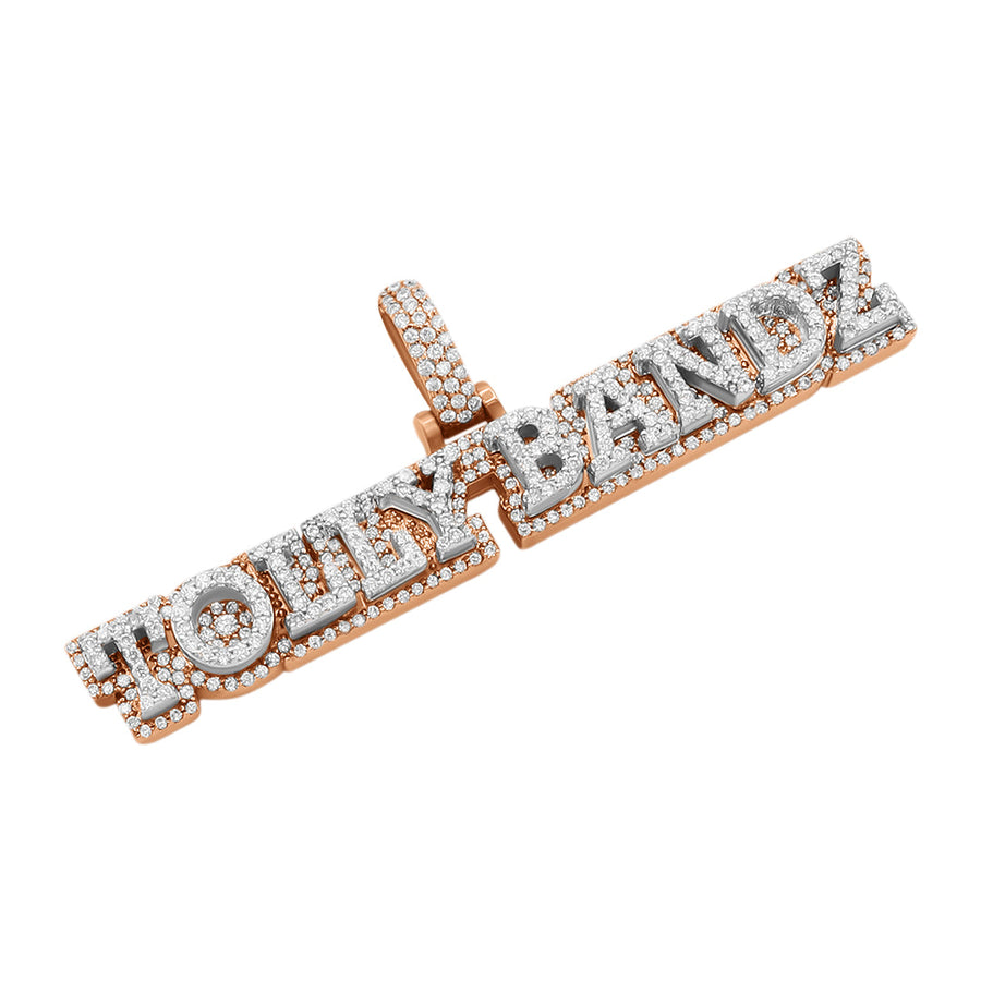 "TOLLY BANDZ" 10 Letter Diamond Name Plate.