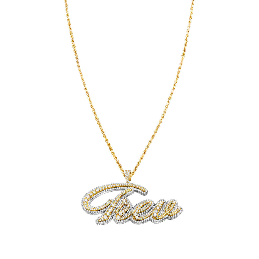 "Trev" 4 Letter Diamond Name Plate