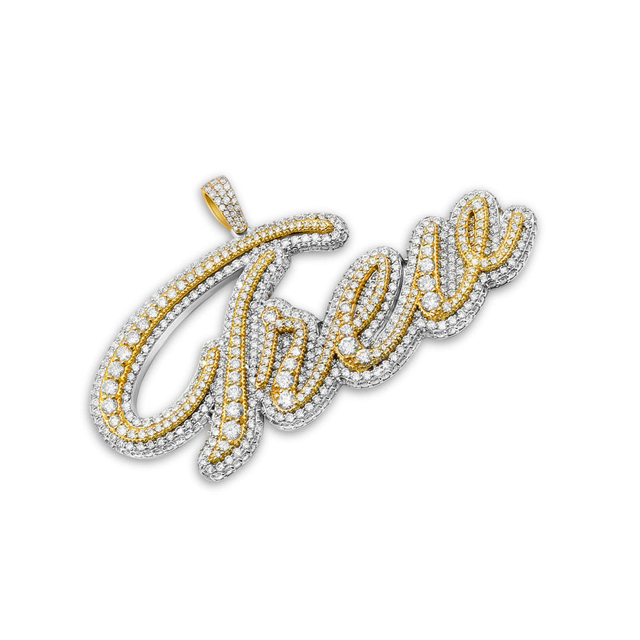"Trev" 4 Letter Diamond Name Plate
