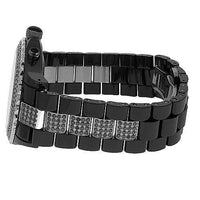 Thumbnail for Avianne&Co Mens Ceramic Stainless Steel Black Chrono Black Diamond Watch 3.83 Ctw