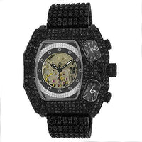 Thumbnail for Avianne&Co. Mens Jamison Collection Black Diamond Watch 14.50 Ctw