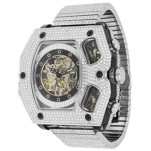 Avianne&Co. Mens Jamison Collection Diamond Watch 19.65 Ctw
