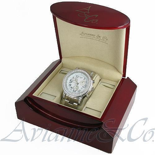 Avianne & Co. Mens King Collection Diamond Watch 6.00 Ctw