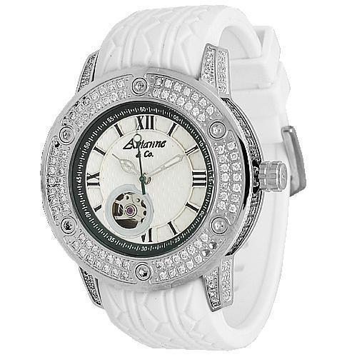 Avianne&Co Mens Steel Tourbillon Diamond Watch
