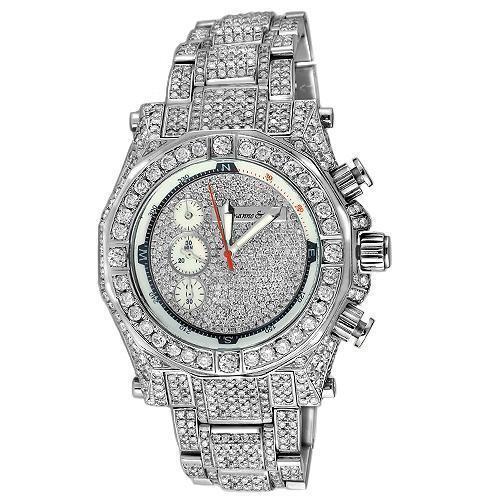 Avianne&Co Octavian Collection Mens Custom Diamond Watch 25.00 Ctw