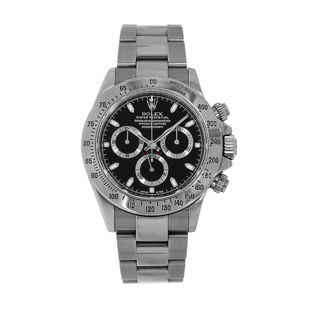 Rolex Cosmograph Daytona Oyster Black Index Dial 116520