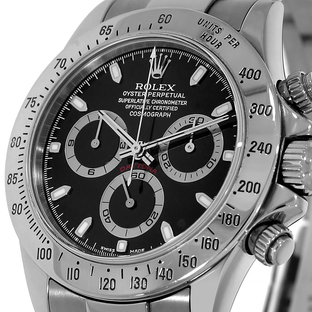 Rolex Cosmograph Daytona Oyster Black Index Dial 116520