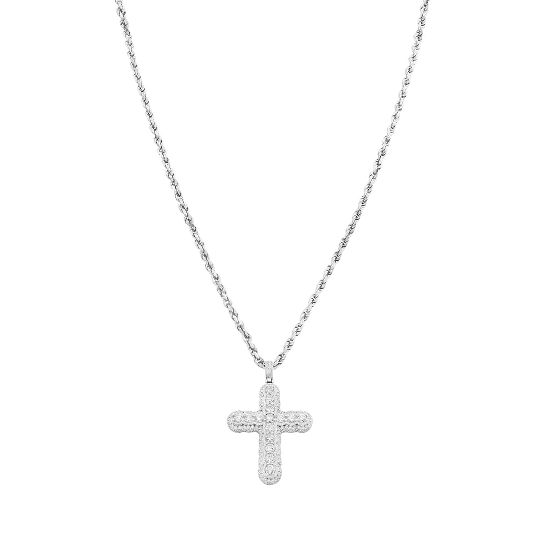 Small iced out pendant sales