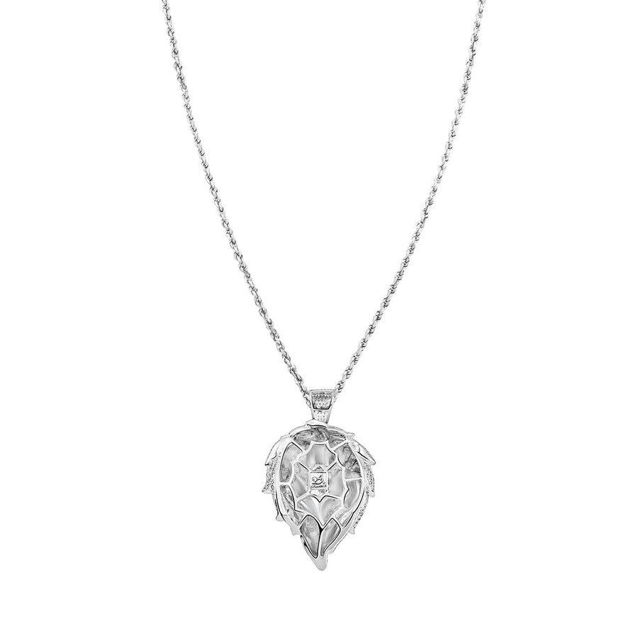White Gold Lion Pendant