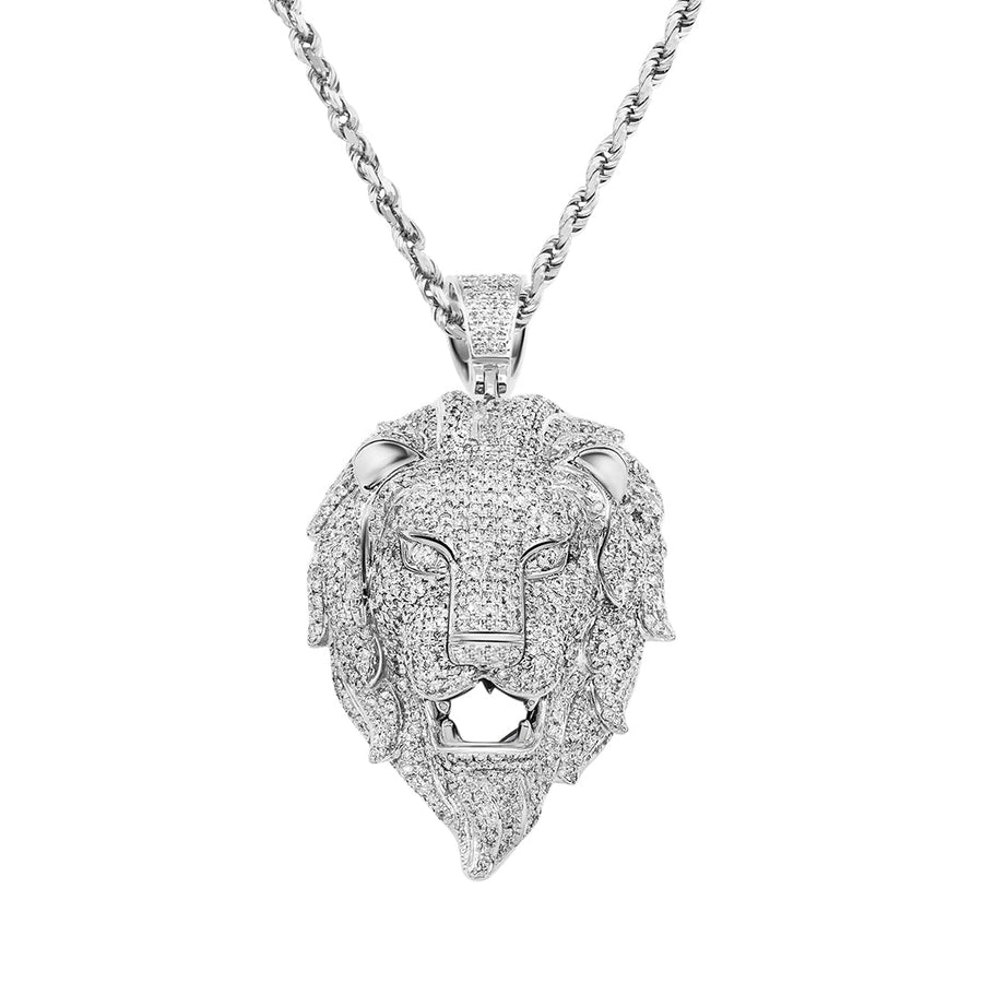Lion pendant white gold Clearance