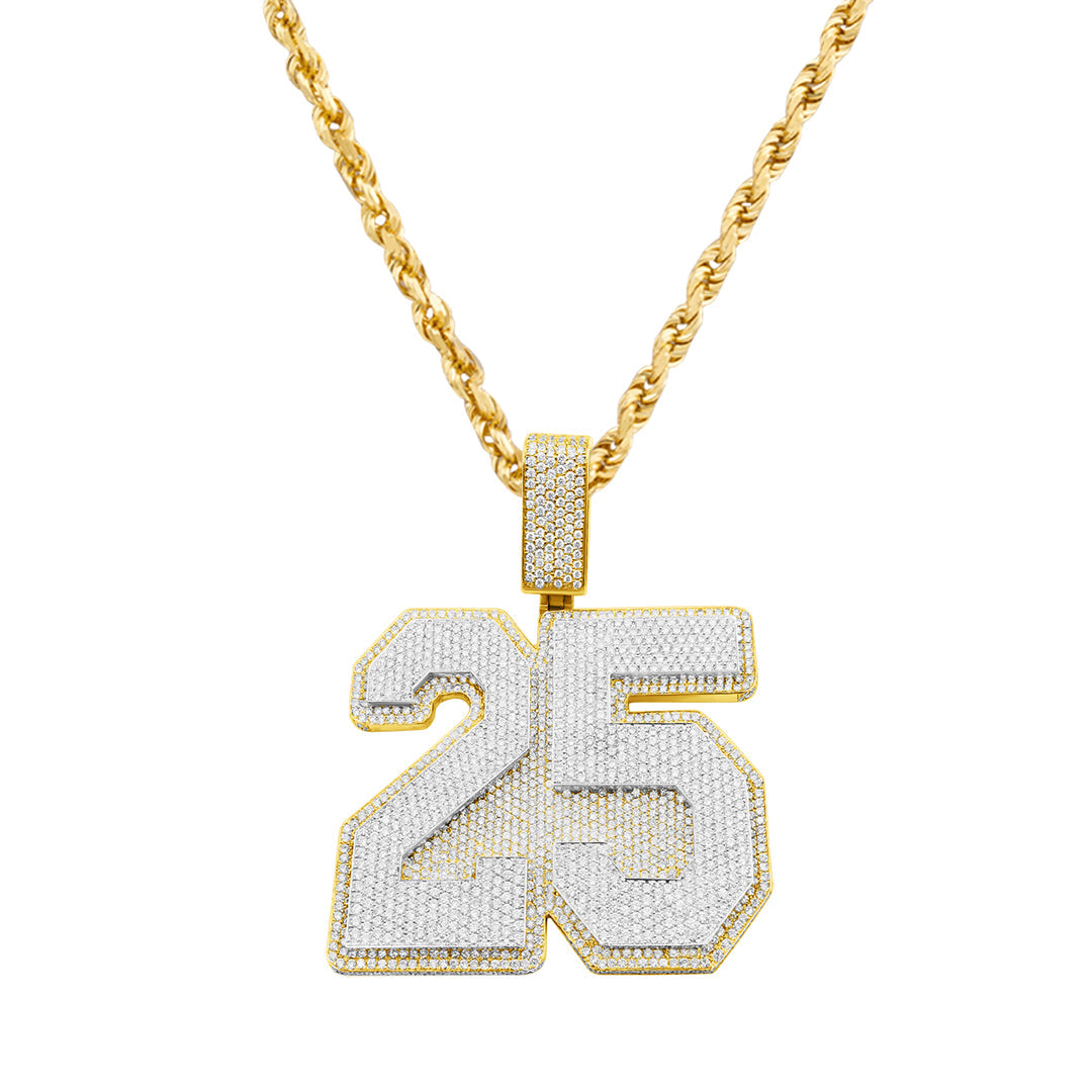 Yellow Gold & Diamond # "25"