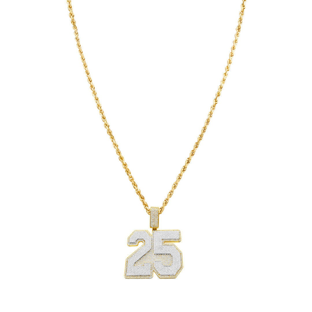 Yellow Gold & Diamond # "25"