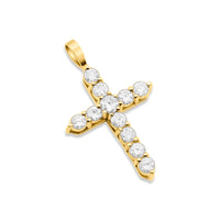 Thumbnail for Yellow Gold & Diamonds Cross Pendant
