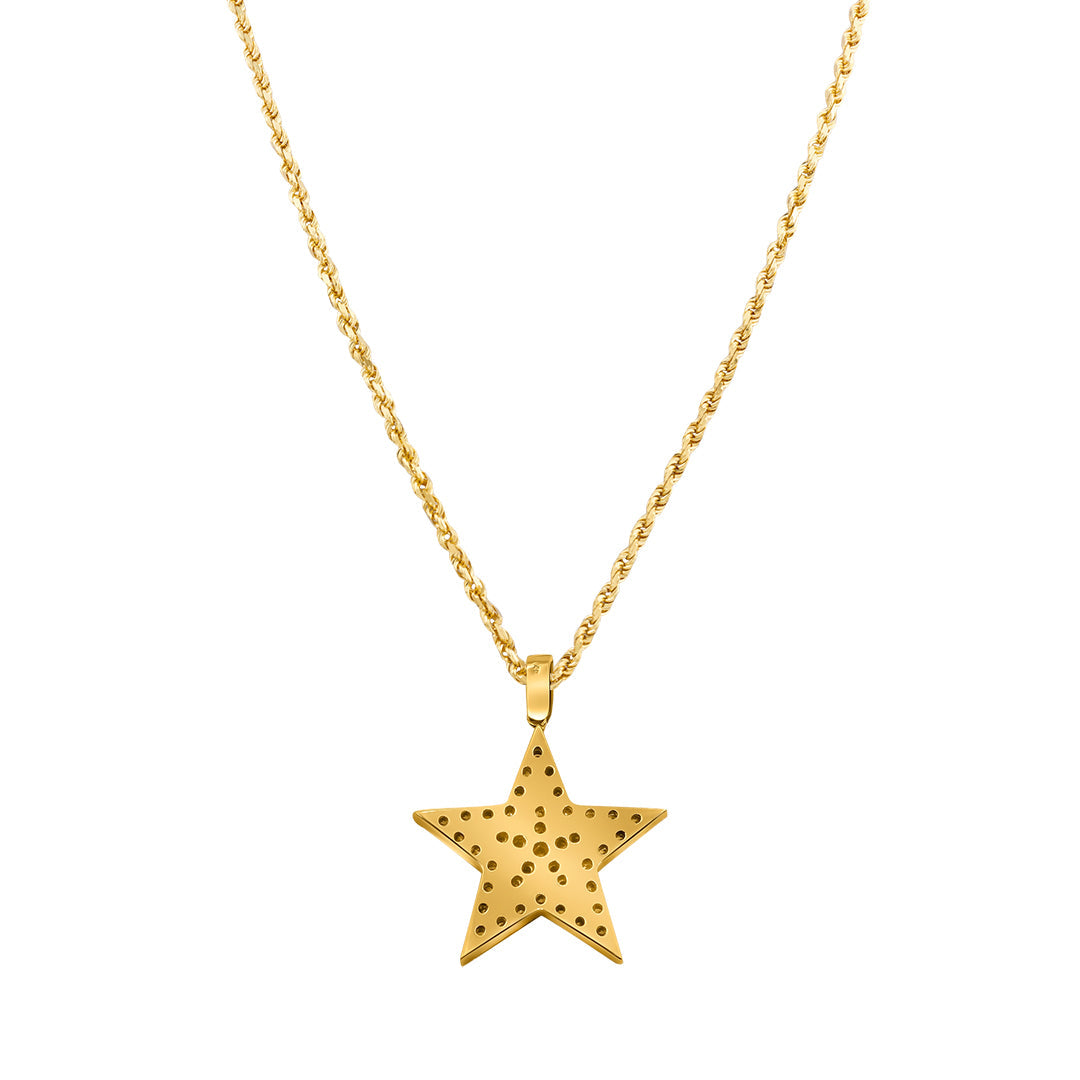 Yellow Gold Star Pendant