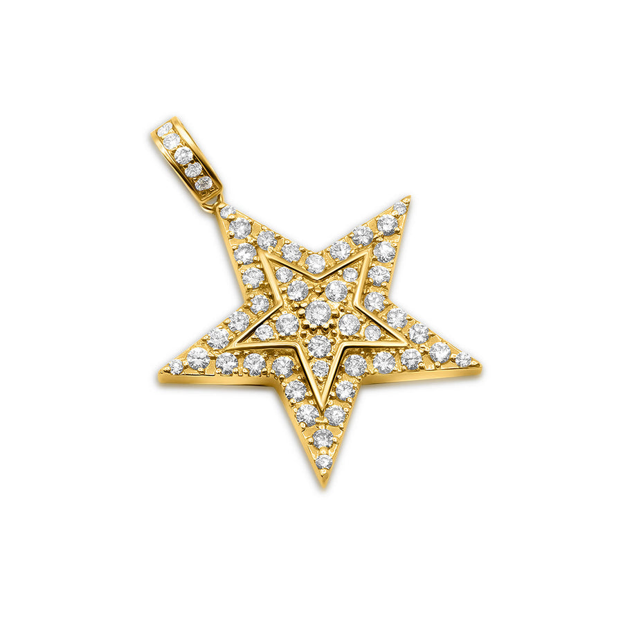 Yellow Gold Star Pendant