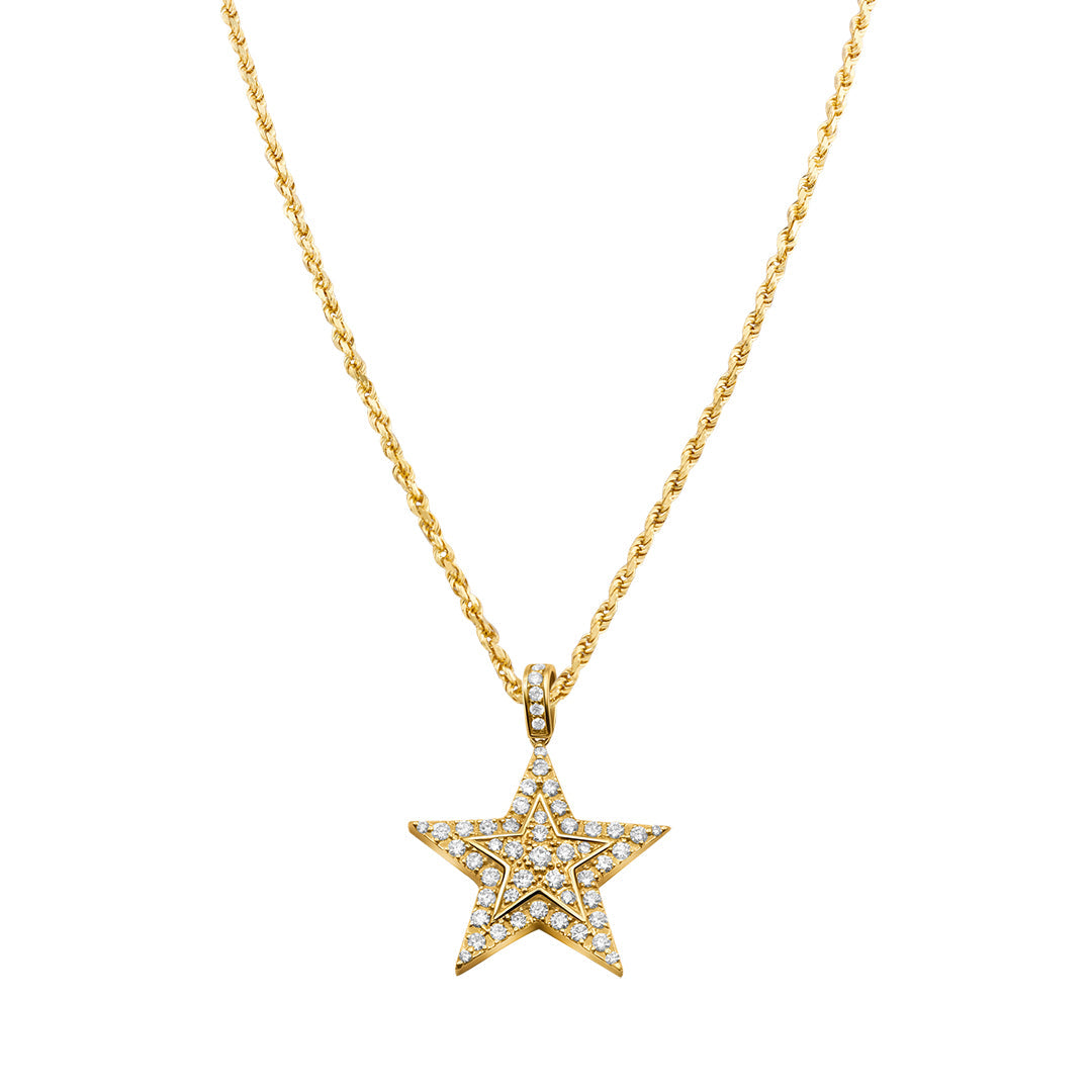 Yellow Gold Star Pendant