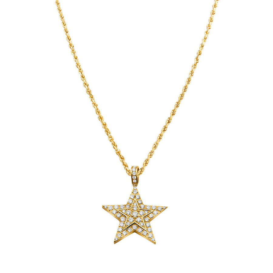 Yellow Gold Star Pendant