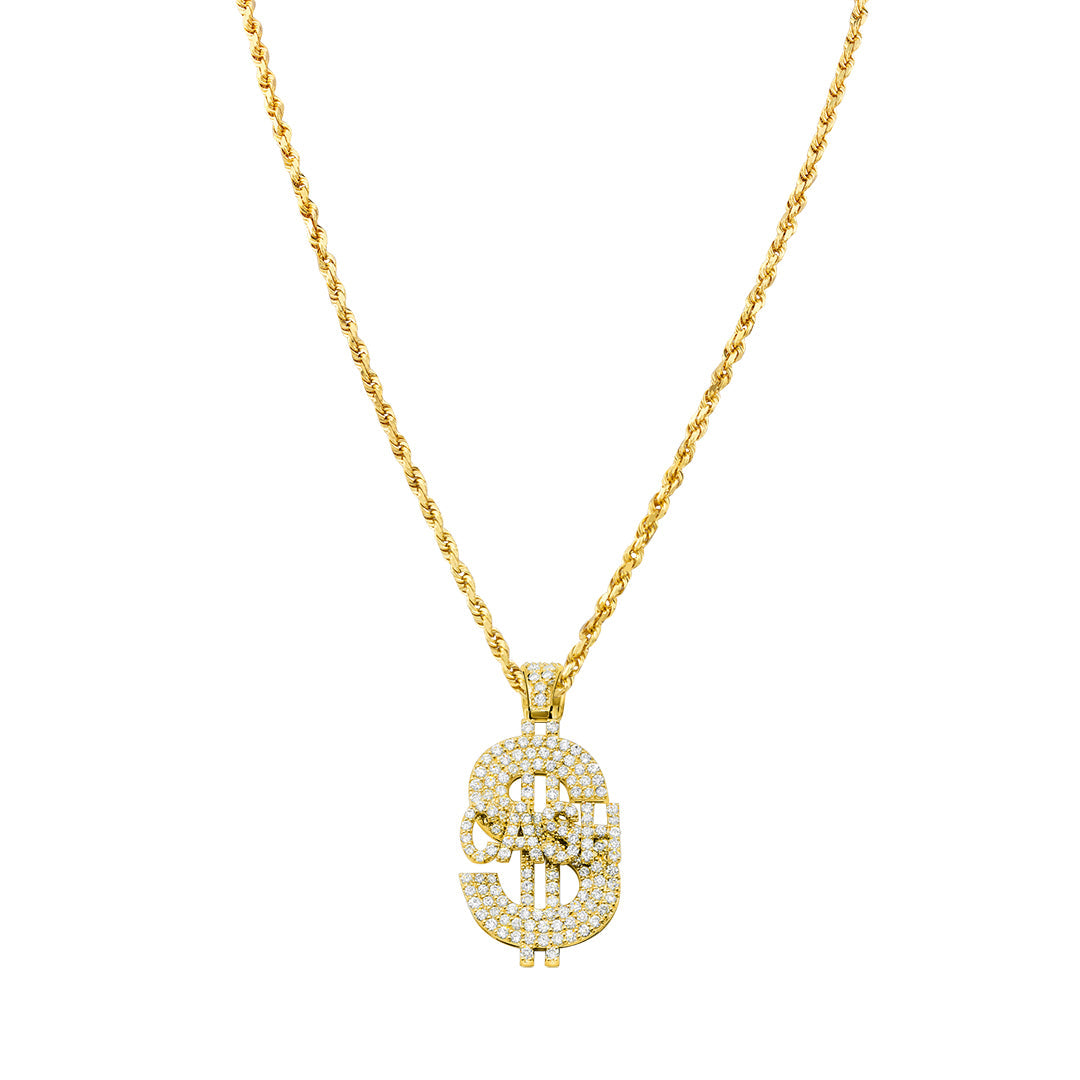 " YG" Money Sign Pendant