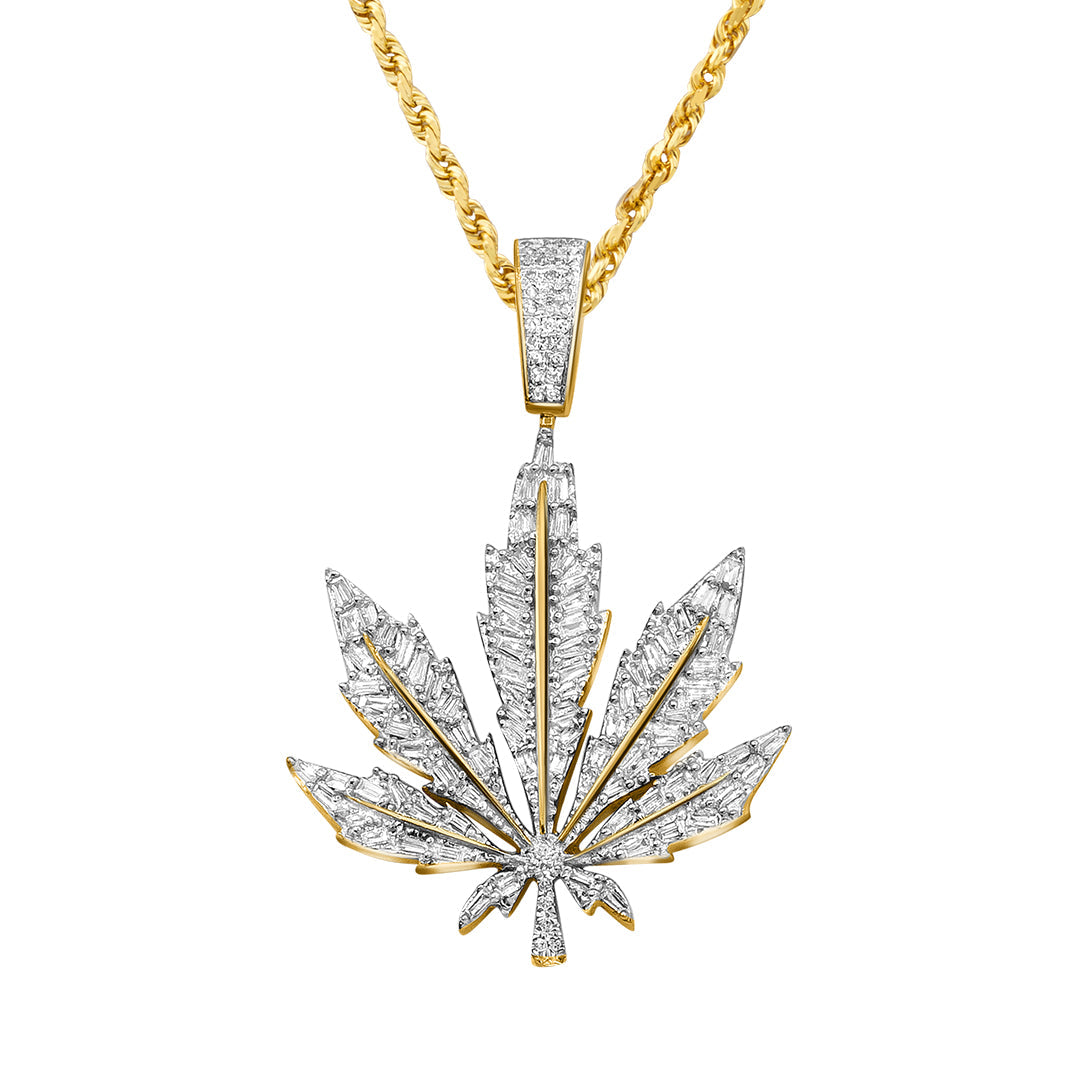 YG Weed Leaf Pendant