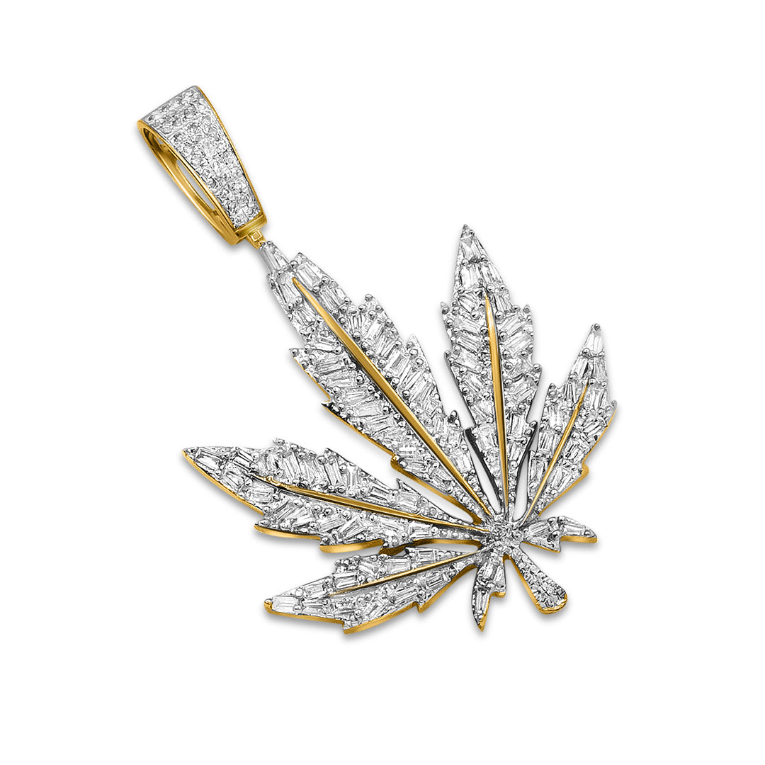 YG Weed Leaf Pendant