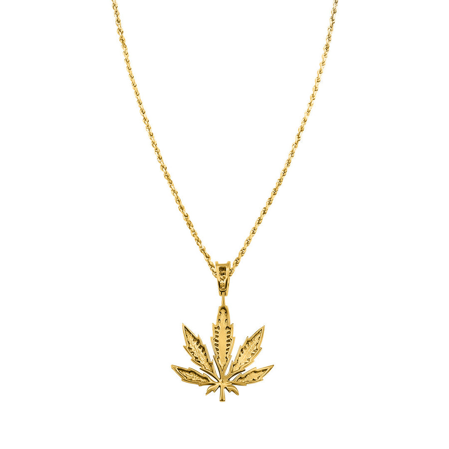 YG Weed Leaf Pendant