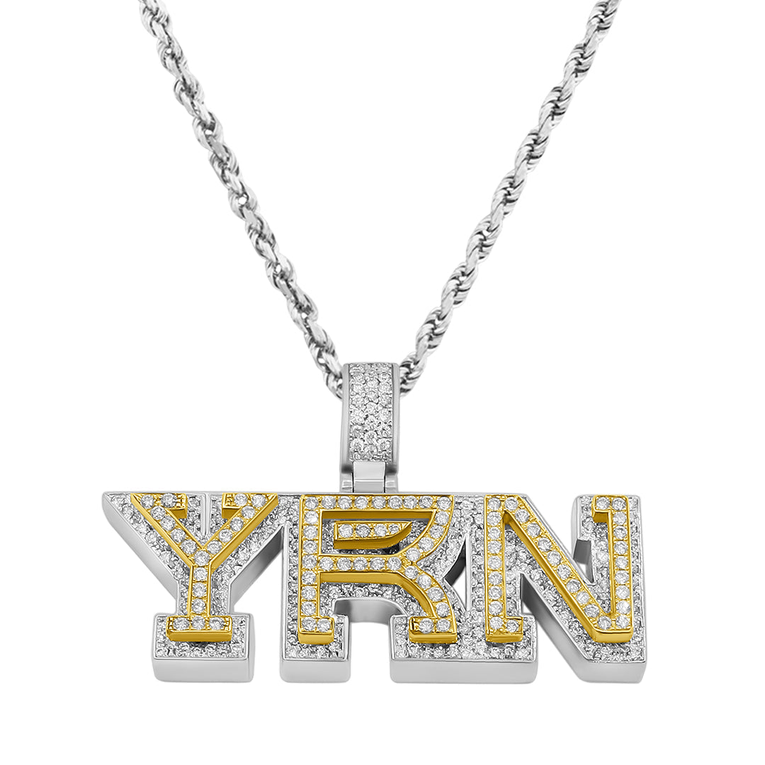 3 letter diamond pendant Clearance